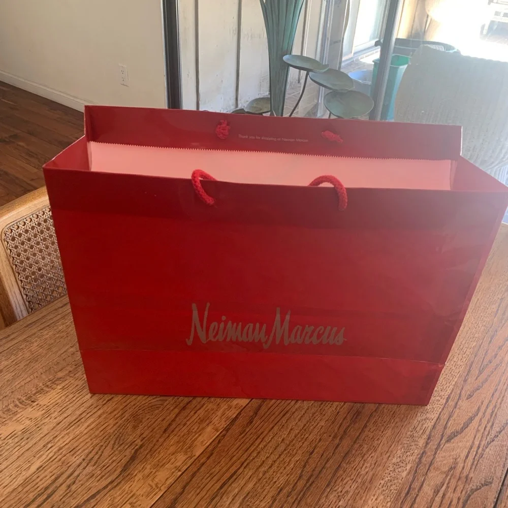 Neiman Marcus Large Red 16”Wide, 12” Height Shopping Gift Bag